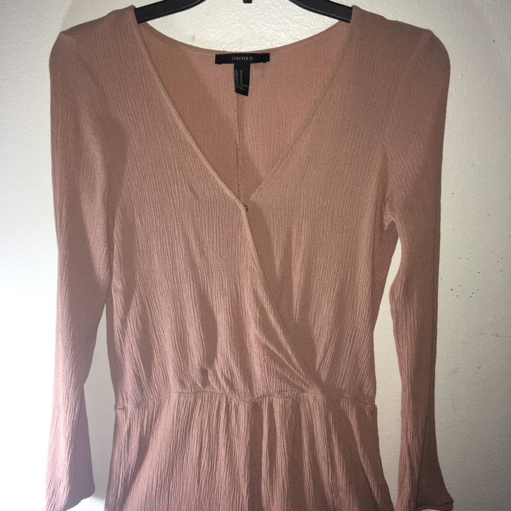 F21 Nude Pink Romper